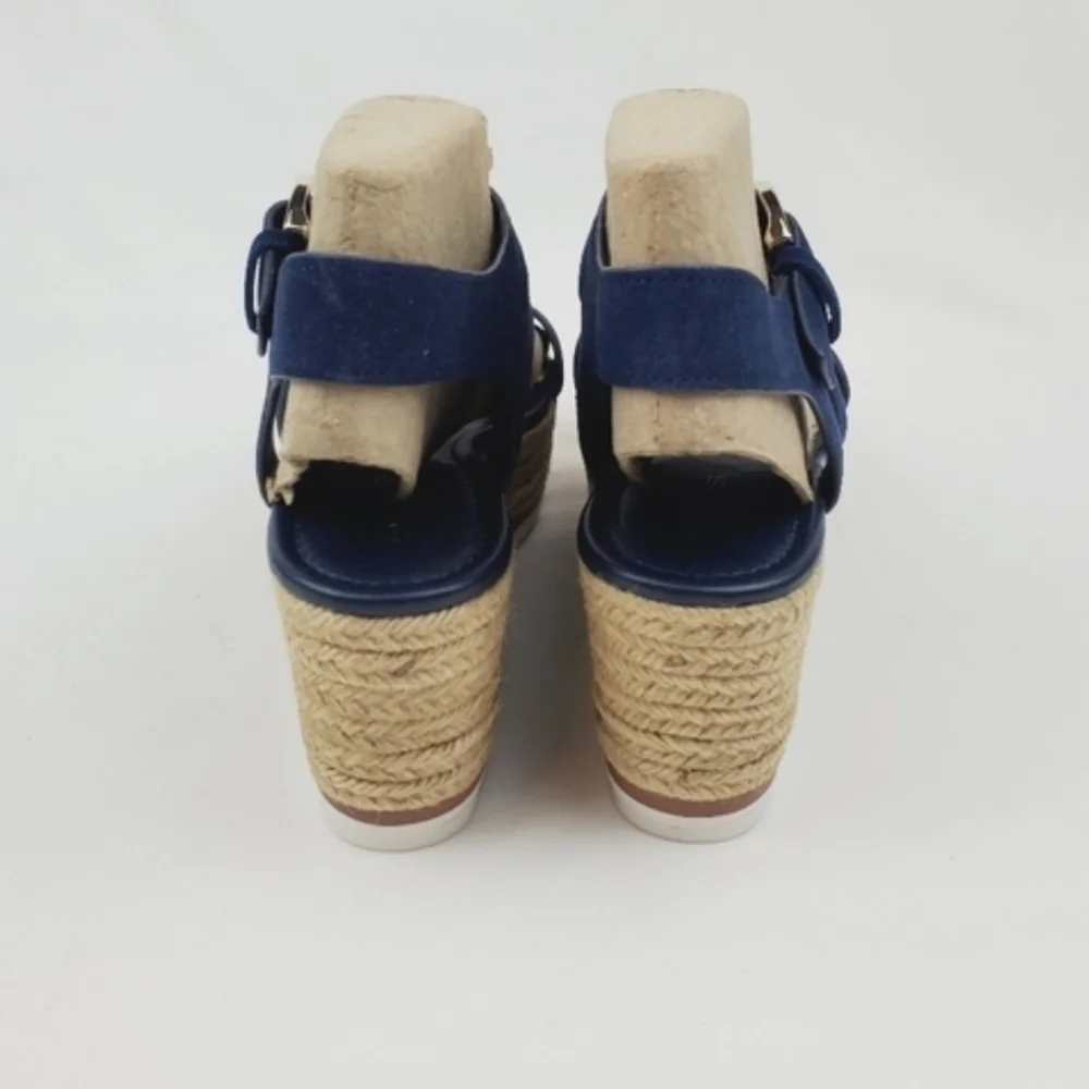Marc fisher Zain Blue espadrille wedge sandals
